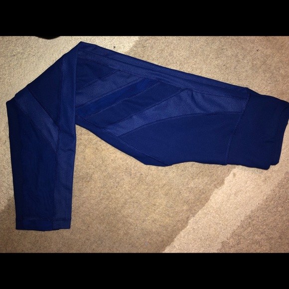 Full length royal blue 90 degree leggings - Picture 2 of 2
